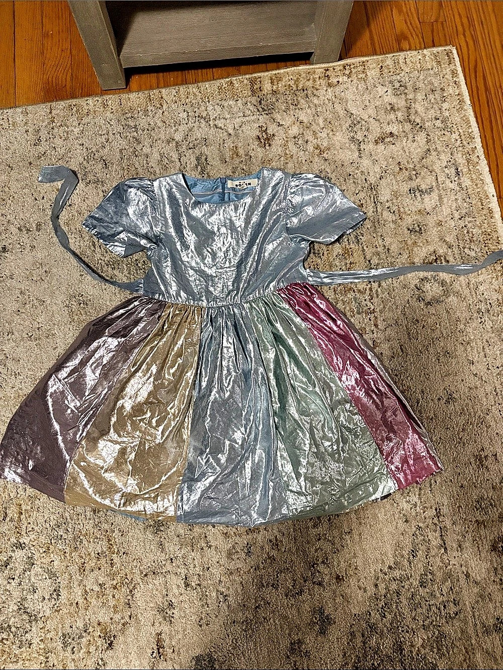 Boden Girls Color Block Party Dress Size 7-8